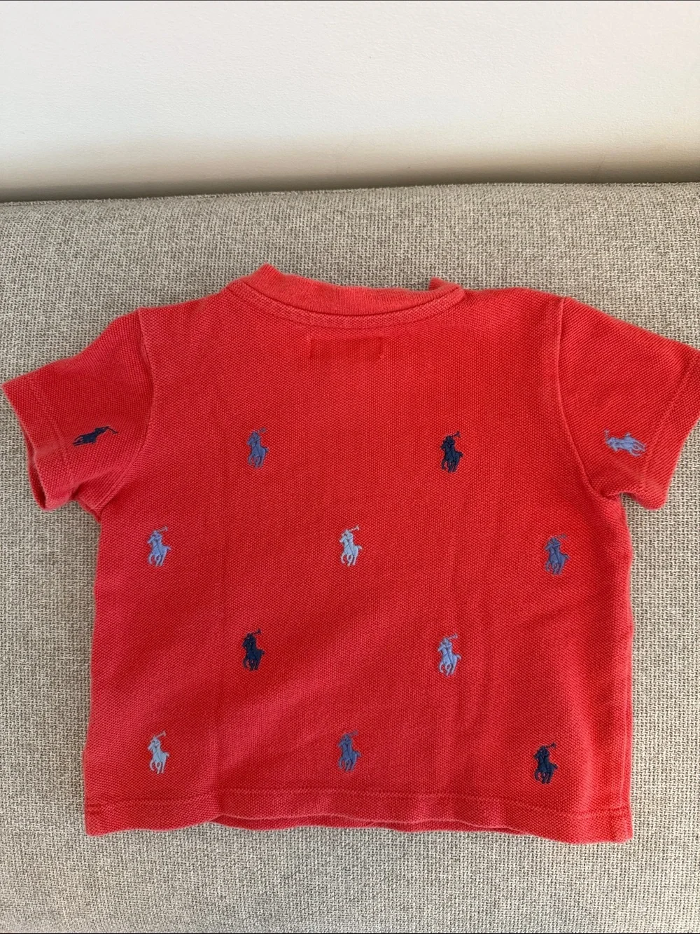 Ralph Lauren Red Short-Sleeve Polo Pony Embroidered Tee